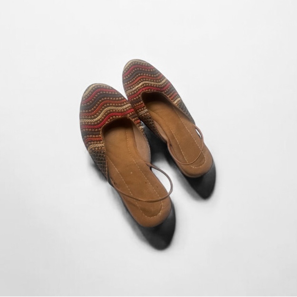 Multicolor Patterned Women's Flats Made in South Africa